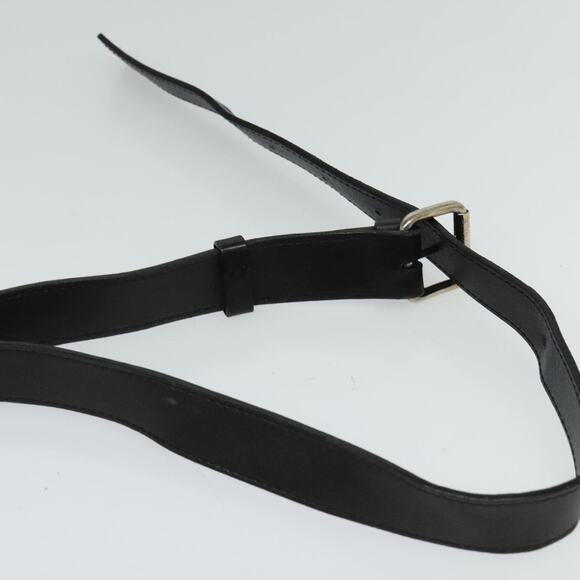 CELINE Macadam Canvas Shoulder Bag Black Silver - Picture 8 of 12